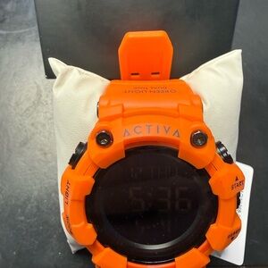 Ativa Water Resist Bold Orange Sports Watch